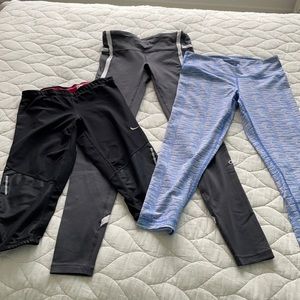 Nike, GAP and 90 degrees workout pants in 3 different lengths Size Small